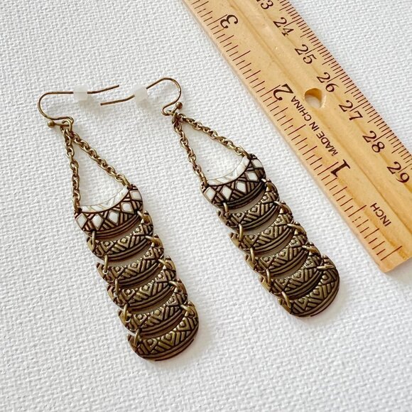 4/$25 Chain Link Drop Earrings - Picture 4 of 4